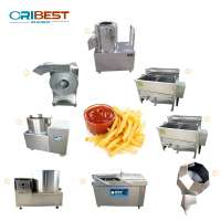 High capacity frozen french fries egypt/ french potato chips making machine